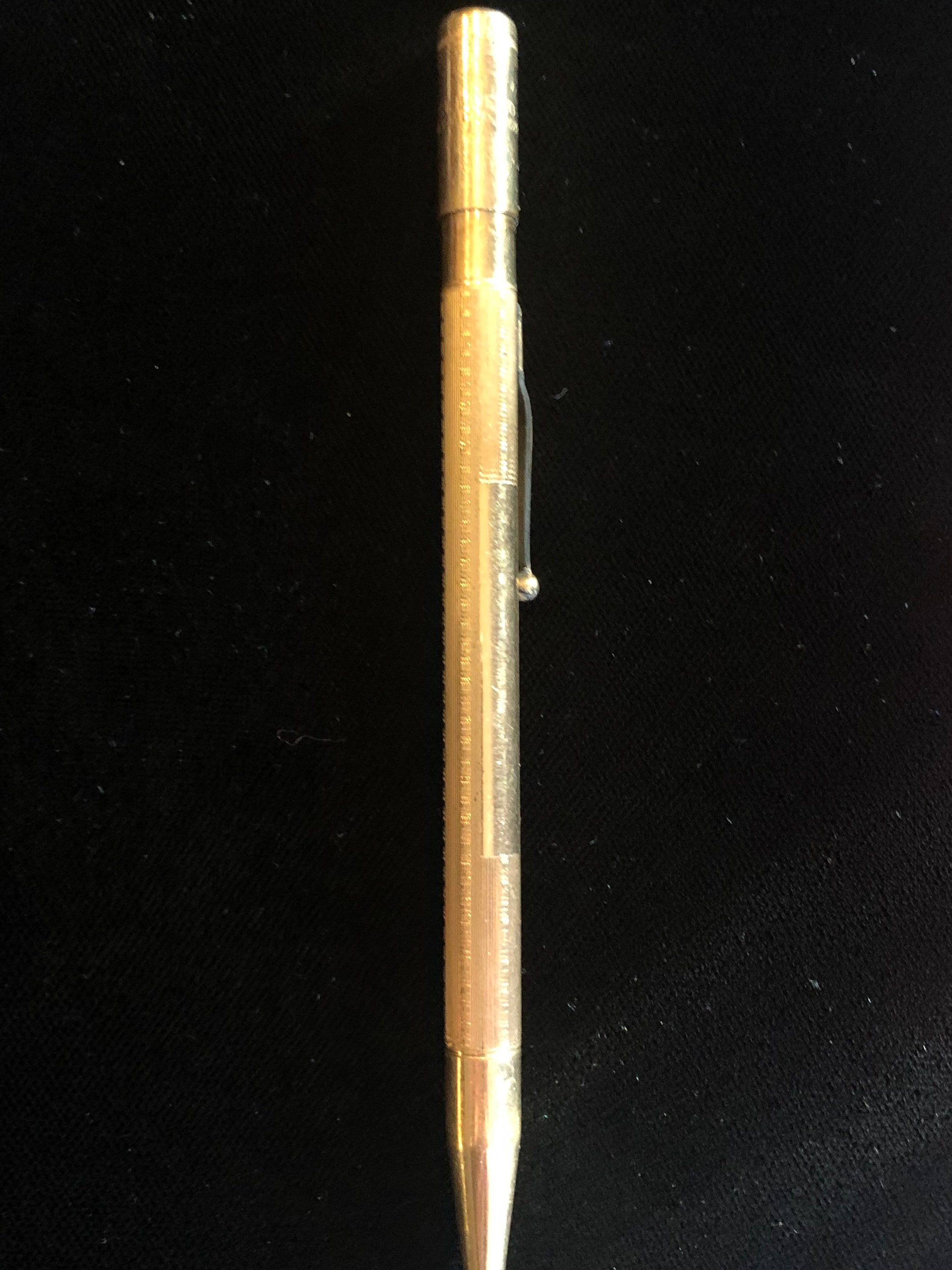 BeautifulGold Filled Art Deco Pencil in excellent condition Etsy
