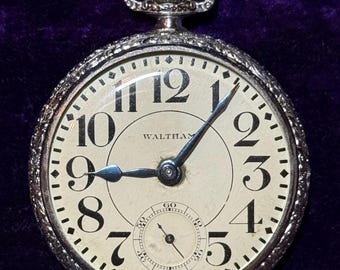 Vintage Waltham Pocket Watch - 15 Jewel Mechanical Movement