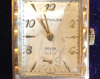 Vintage Wittnauer 10K GF Dainty Gold Art Deco Style Watch - Etsy display picture 2
