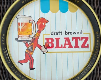 Vintage Originsl 13 inch Blatz beer tray in good condition (Milwaukee,Wisconsin)
