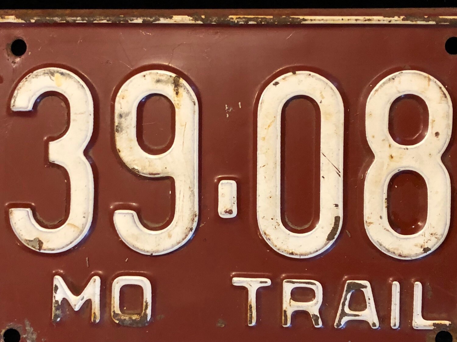 Vintage 1961 Missouri Trailer License Plate - Etsy