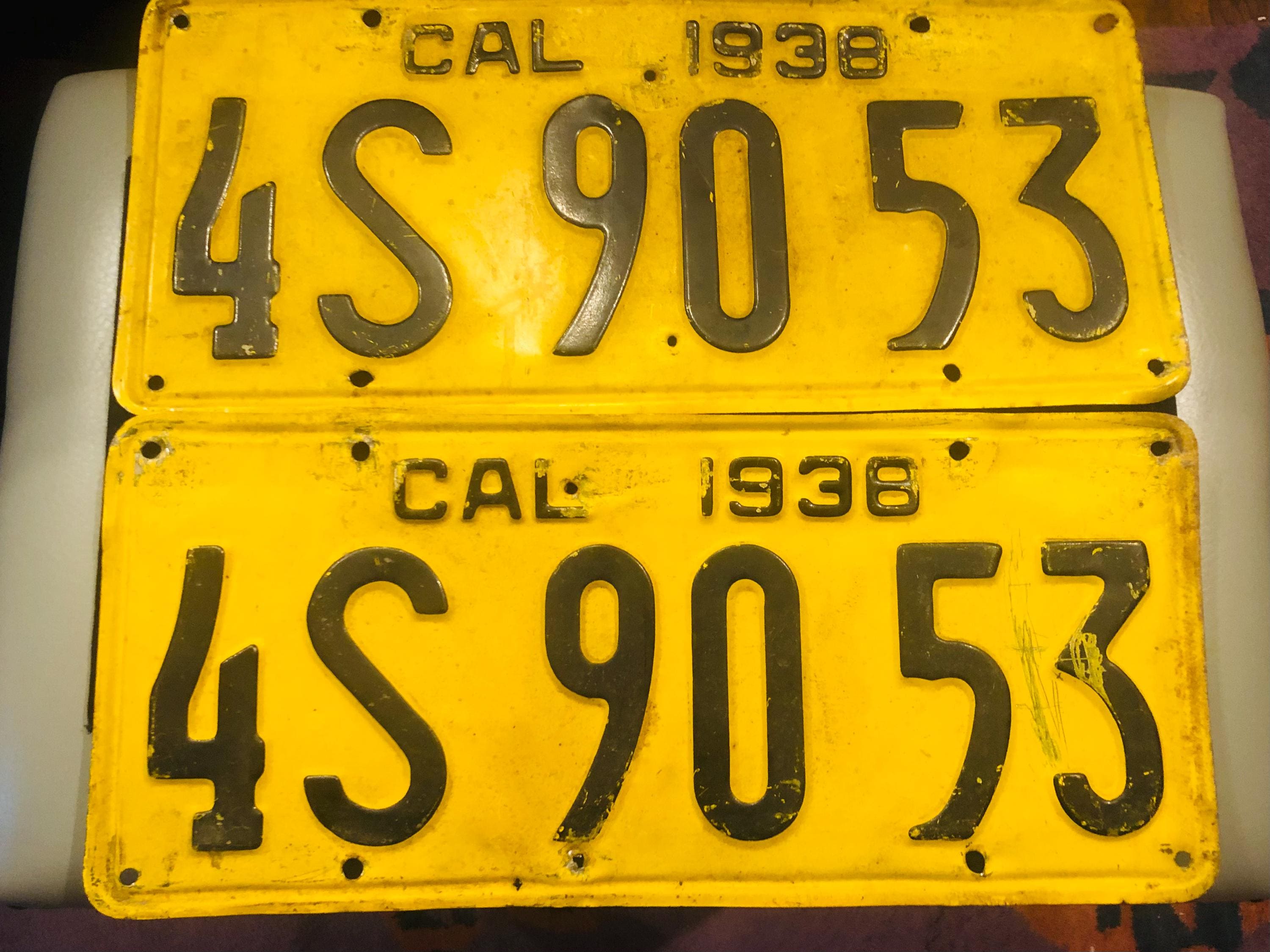 1938 Vintage Lic Plate - Etsy