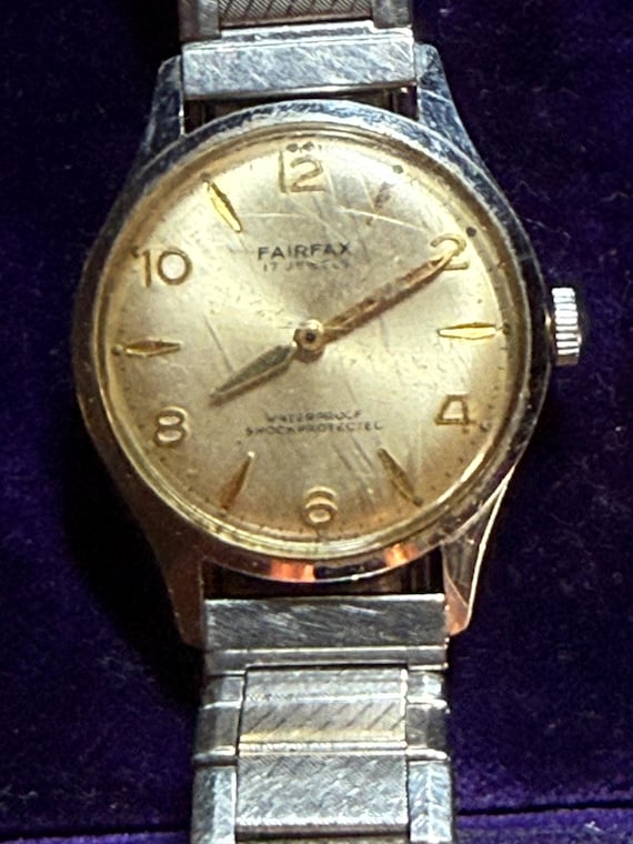 Vintage 17 Jewel Skeletonized Fairfax Mechanical Watch in Good Condition
