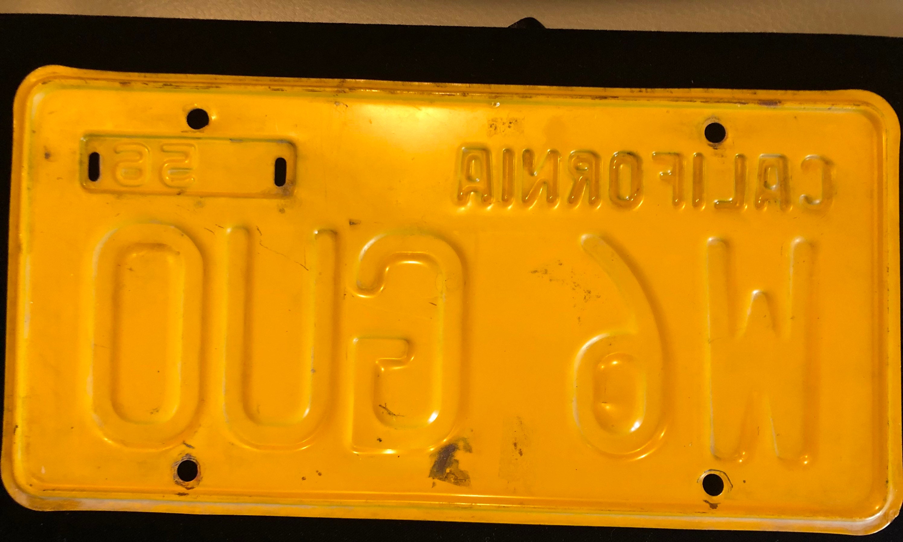 Vintage Original 1956 California License Plate as the in - Etsy
