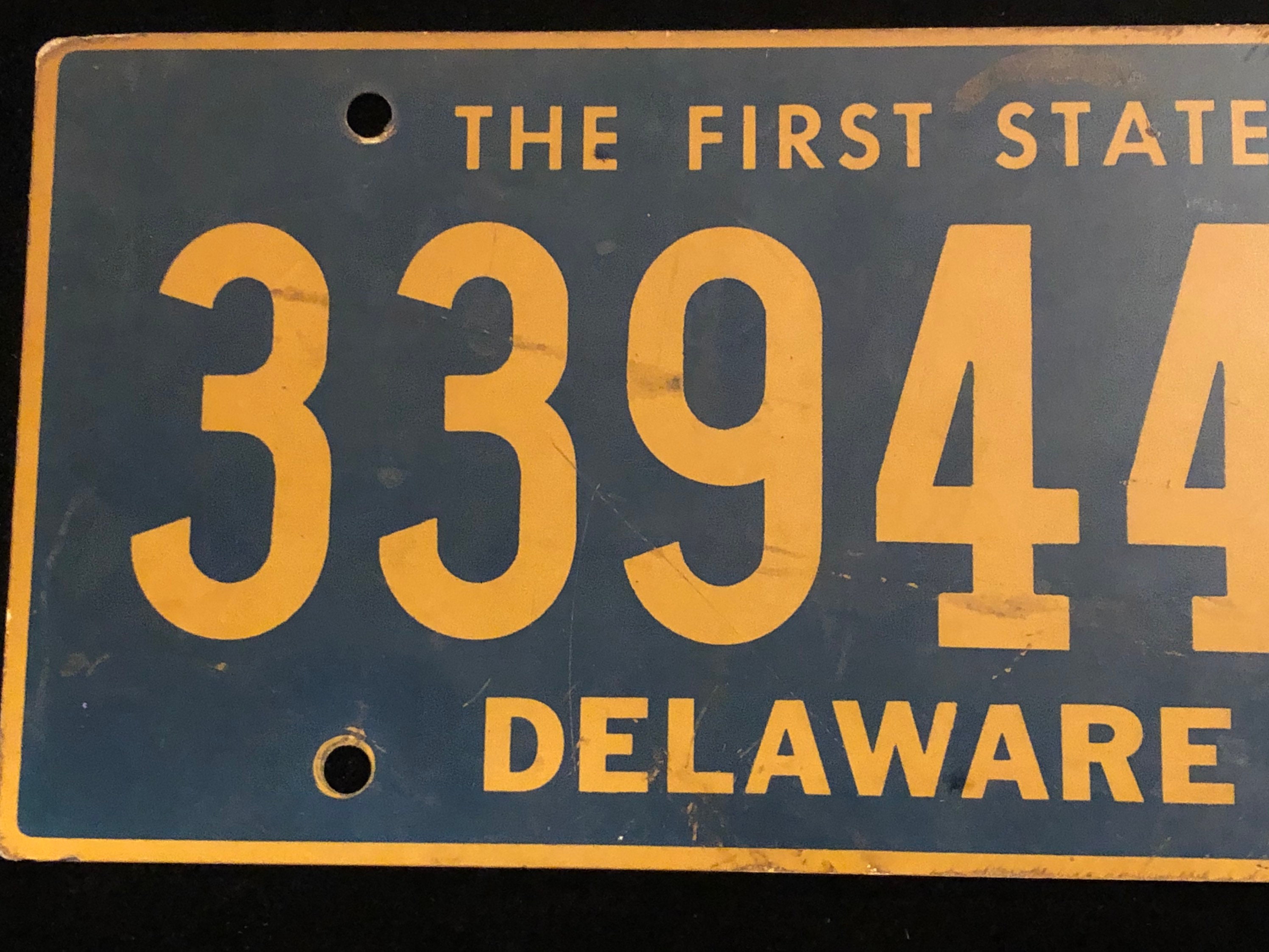 Vintage Original 1972 Delaware License plate in Good condition Etsy