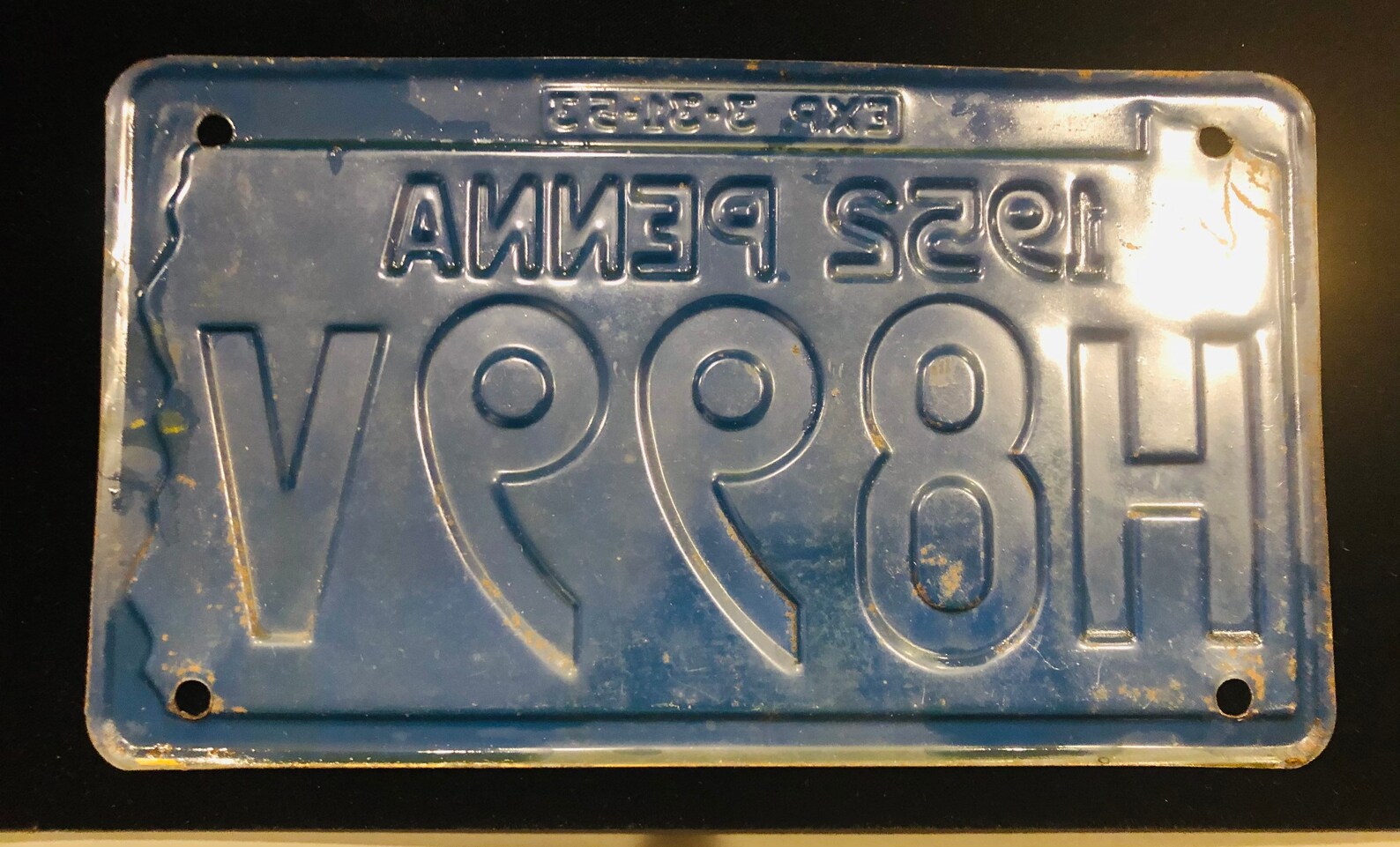 Vintage Original 1952 PA License Plate in excellent Condition Etsy Italia