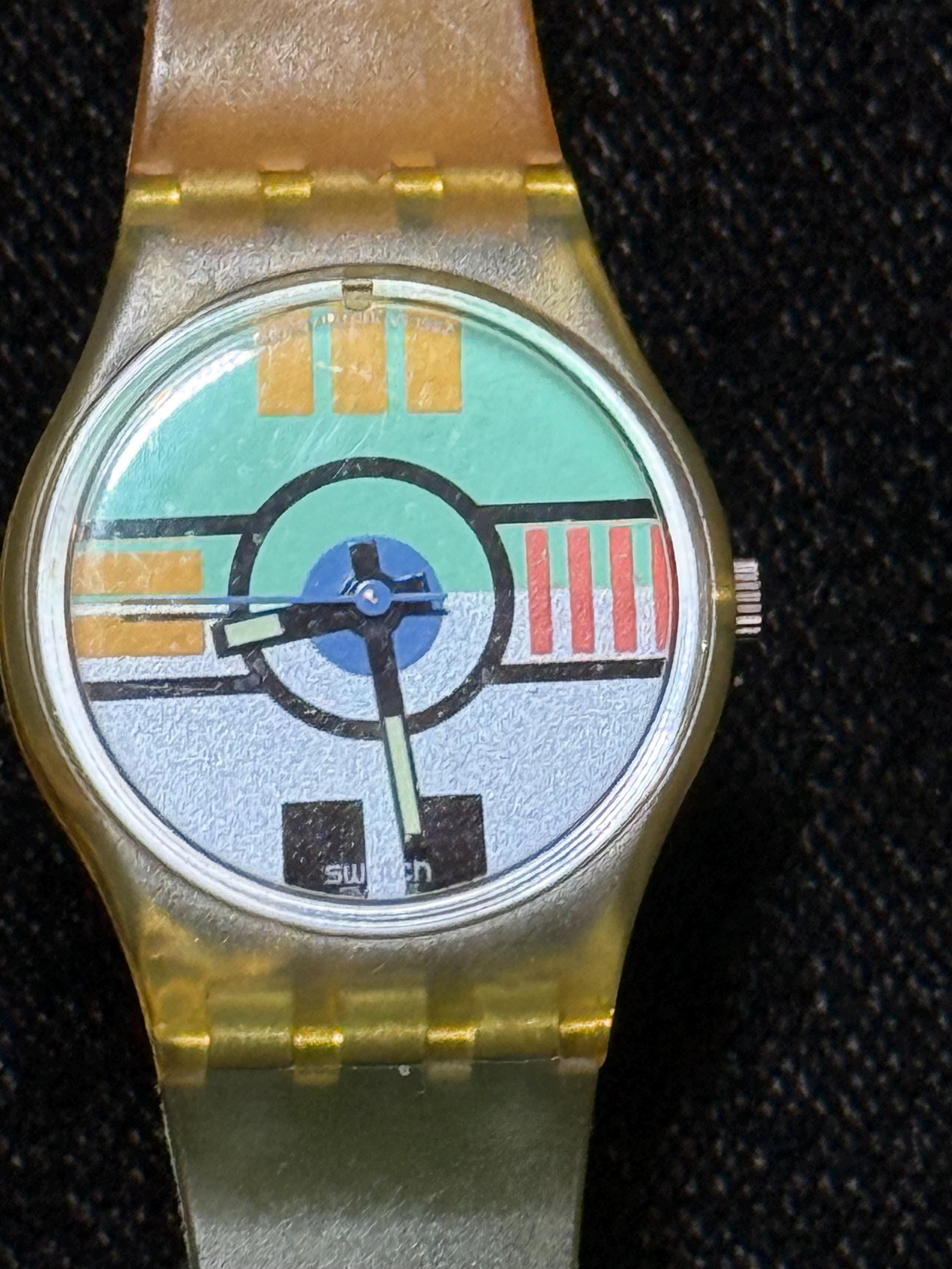 Lady Flamingo Deli (LK107) Swatch Watch (1980s)