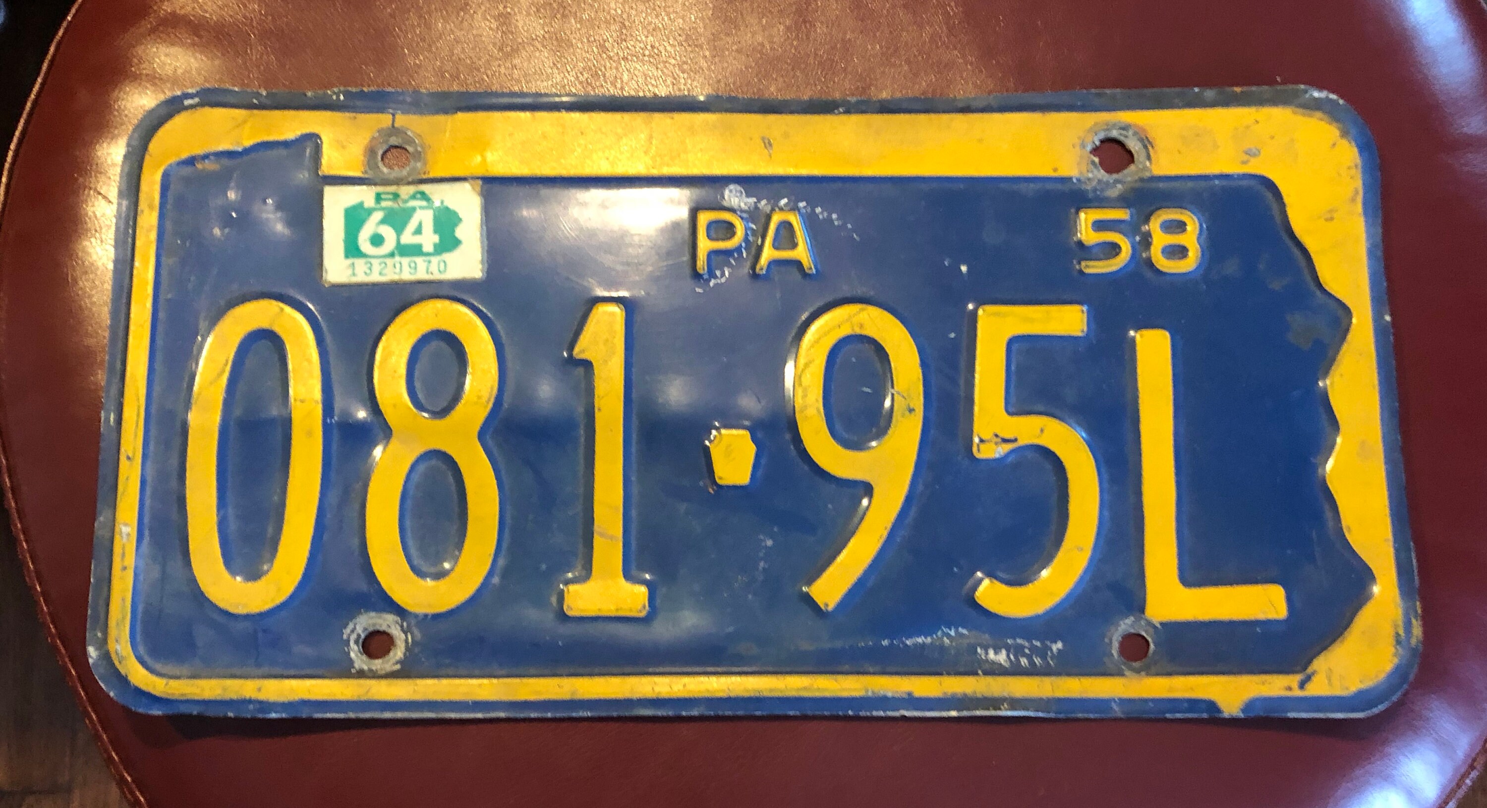 1958 Pa License Plate Etsy