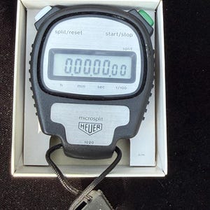 Vintage Heuer Stopwatch - Etsy