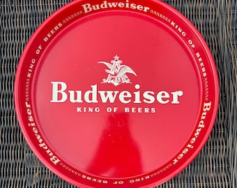 Vintage original 13 inch Budweiser Beer Tray in Good Condition