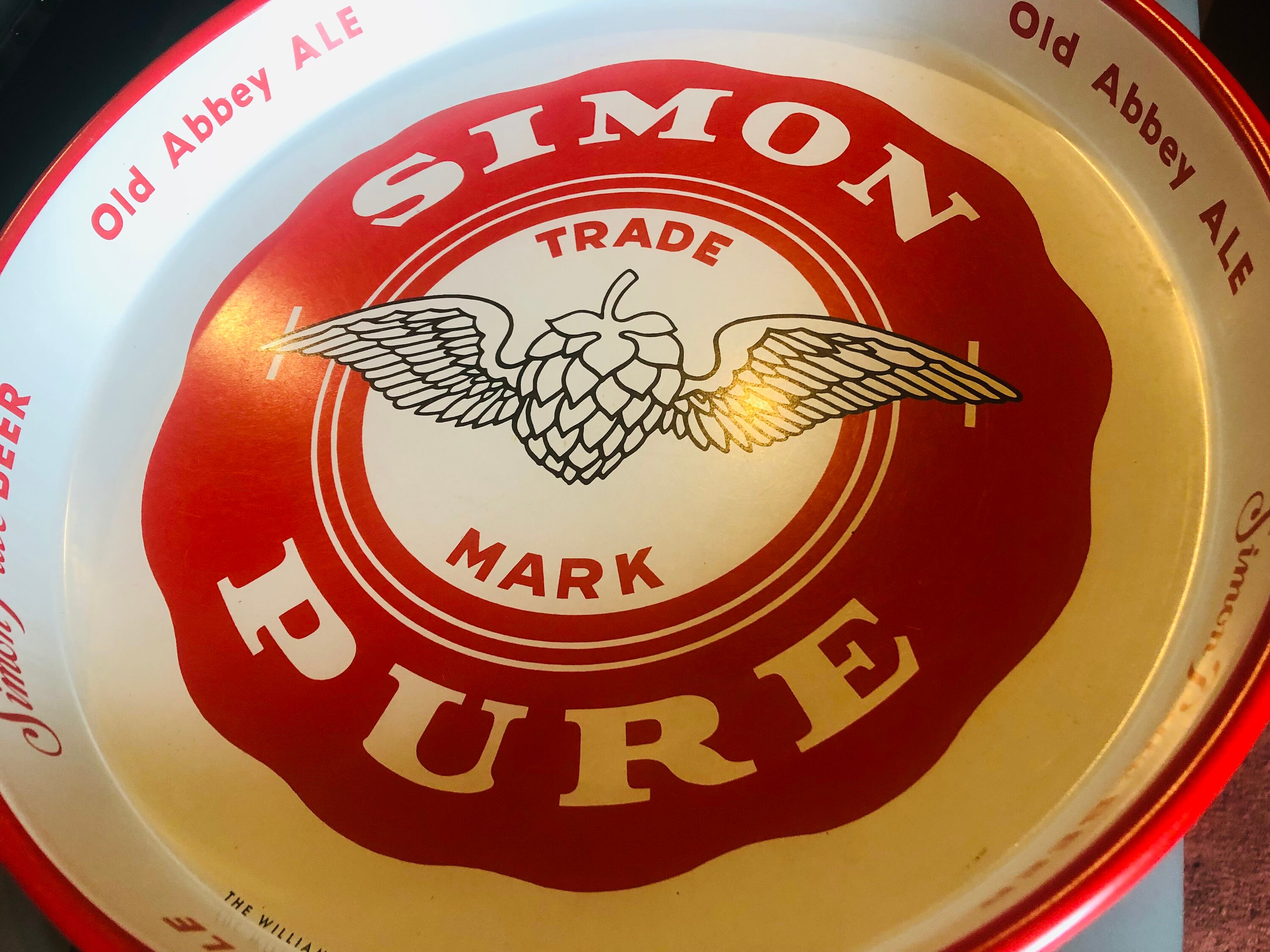 Vintage Simon Pure 13 Inch Beer Tray Buffalo NY in Excellent Condition