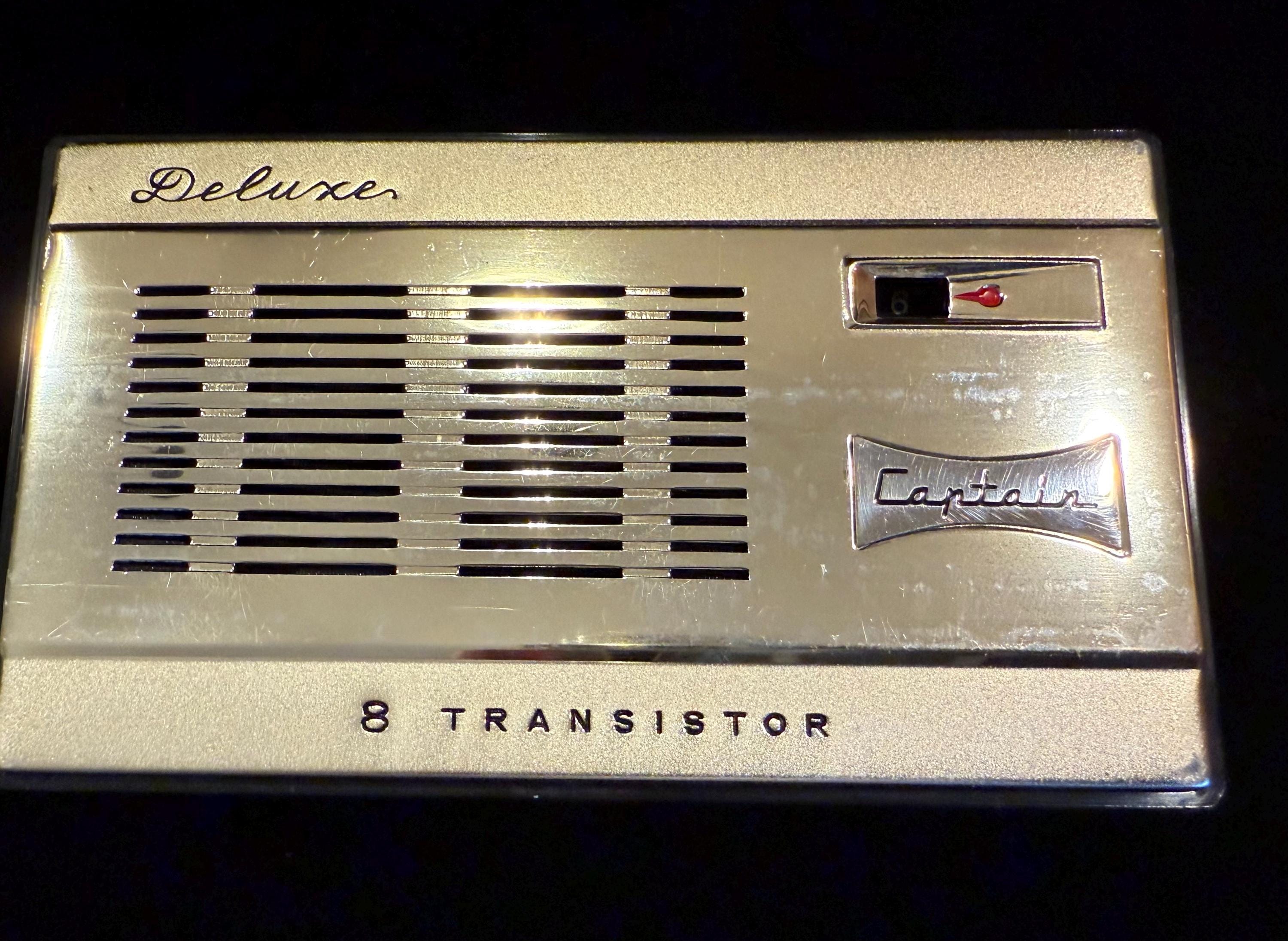 Vintage 1960s Captain Deluxe 8 Transistor Radio With Case - Etsy
