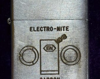Vintage Zippo (1937-1950) Electro Nite Carbon Lighter (As is not tested)