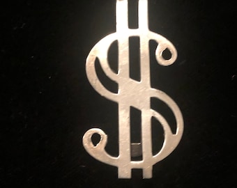 Vintage Original Sterling Silver  Money Clip  in Good Condition