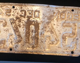 Vintage Original 1954 Oregon License Plate in Fair Condition - Etsy