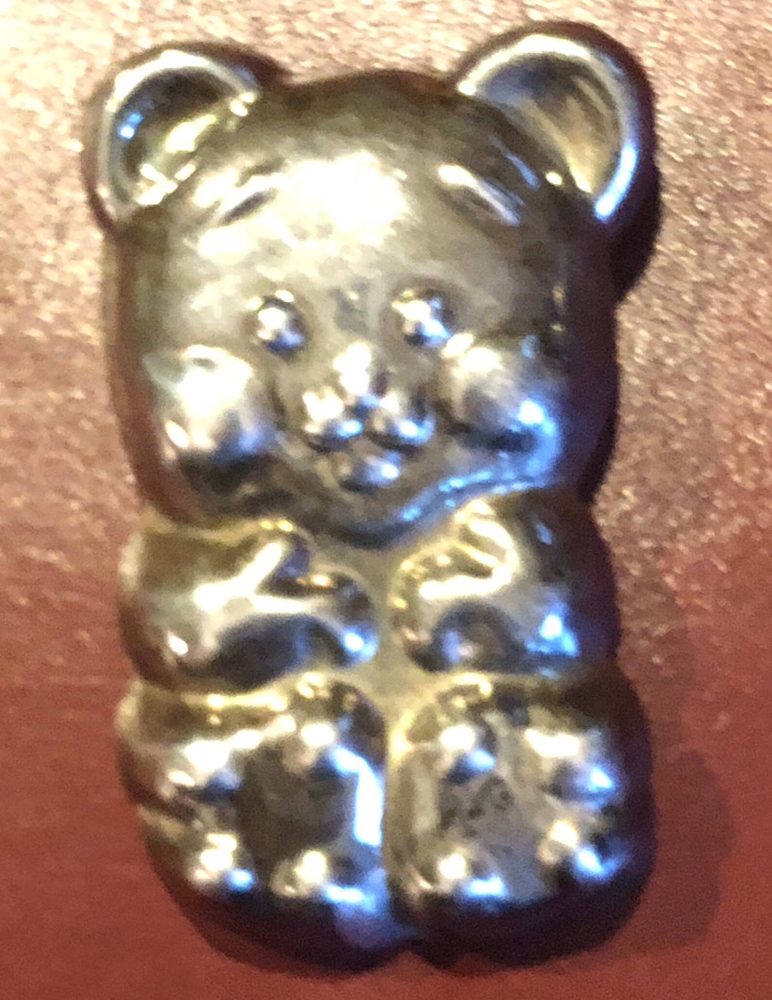 Broche Fantaisie Ours Et Chat - Alliage Doré 1 Micron - Intemporelle