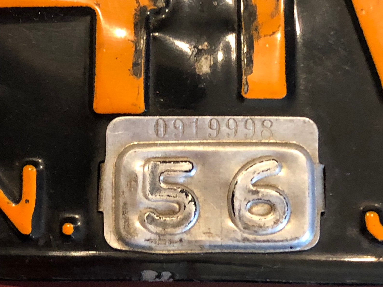 Vintage 1956 NJ License Plate with Registration Tag Etsy