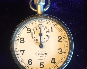 Vintage Original Swiss Meylan Stopwatch in Excellent Running Condition