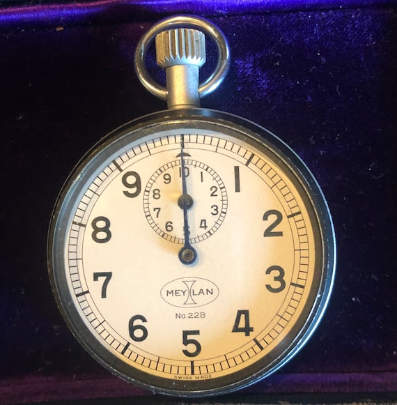 Vintage Original Swiss Meylan Stopwatch in Excell… - image 1