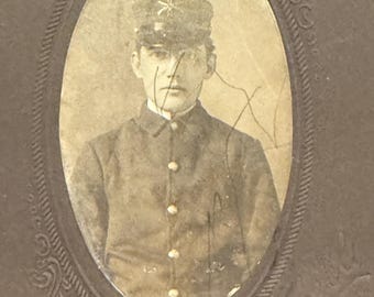 Vintage Photo 1900s of Military Soldier in Fair Condition