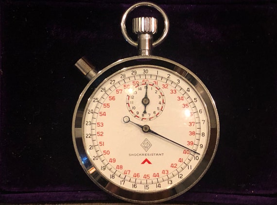 Vintage Swiss Stopwatch in Mint Condition - image 2