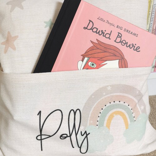 Rainbow Book Reading Cushion Bedroom Decor Gift Etsy UK