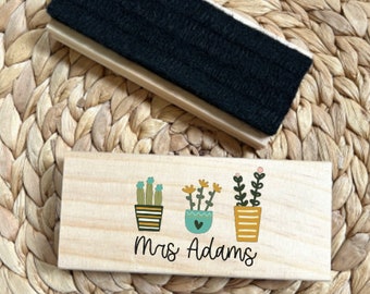 Personalised Wooden Blackboard/Whiteboard Eraser - Teacher Gift NQT gift