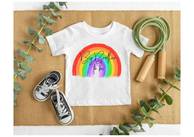 big brother to be rainbow tshirt