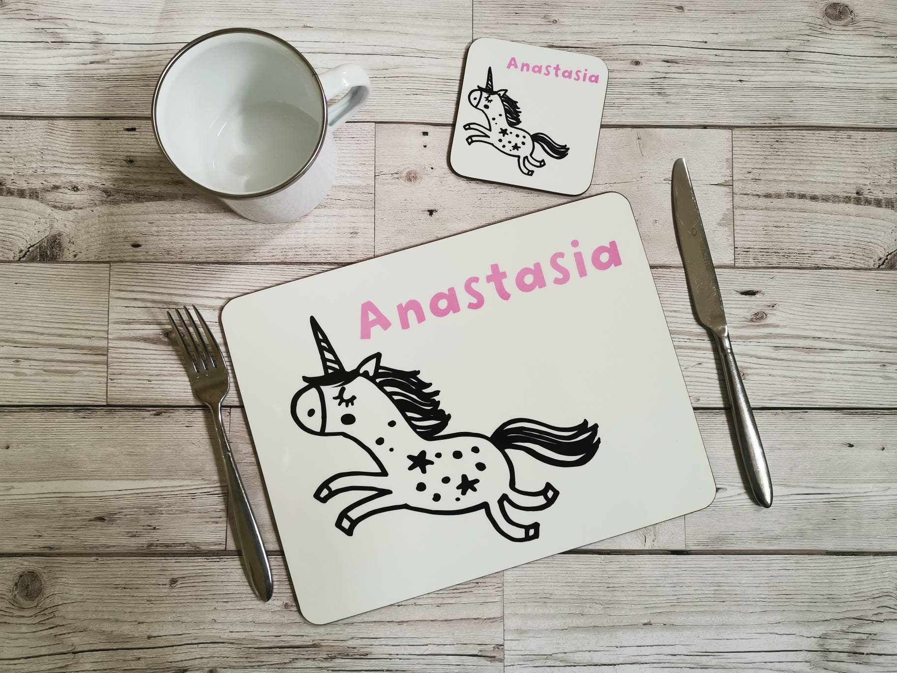 Unicorn Placemat Unicorn Personalised Placemat Personalised