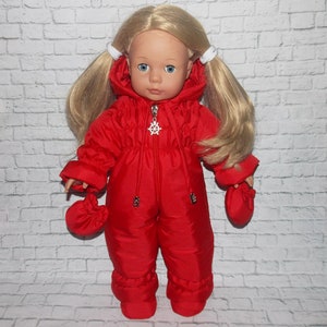 GOTZ Doll 18” Clothes  outfit 18 inch handmade doll clothes - Winter Jumpsuit, soft warm boots and mittens , no doll