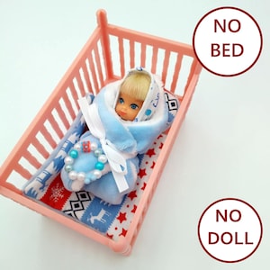 CLOTHING ACCESSORIES for Liddle Kiddles baby Doll wonderful care 7 pcs overalls set NO Doll
