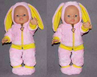 Tenue de lapin de Pâques pour Minikane 34 cm Miniland 38 cm, costume de lapin pour Paola Reina, vêtements de poupée 13 pouces, vêtements de poupée gordis