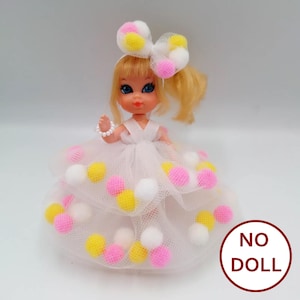 Beautiful art outfit for Liddle Skediddle Kiddle walking doll dress  6pc clothes NO doll