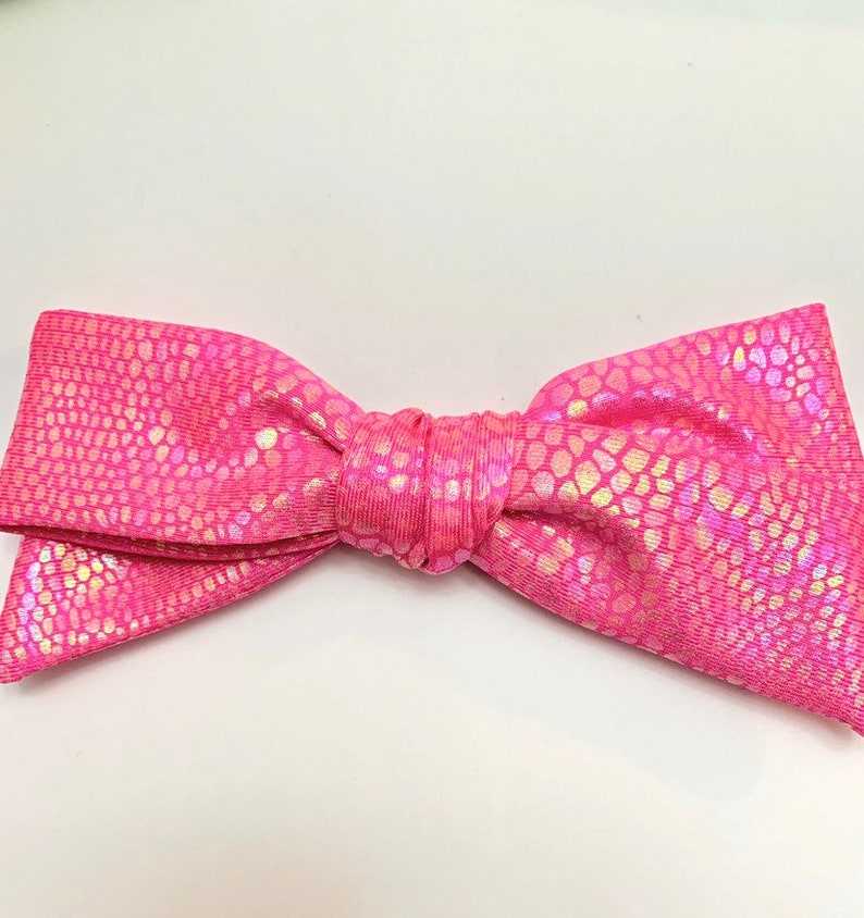 Pink Iridescent bow
