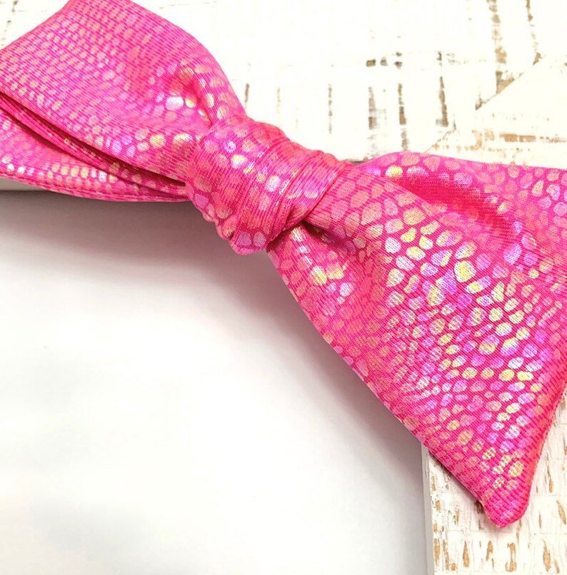 Pink Iridescent bow