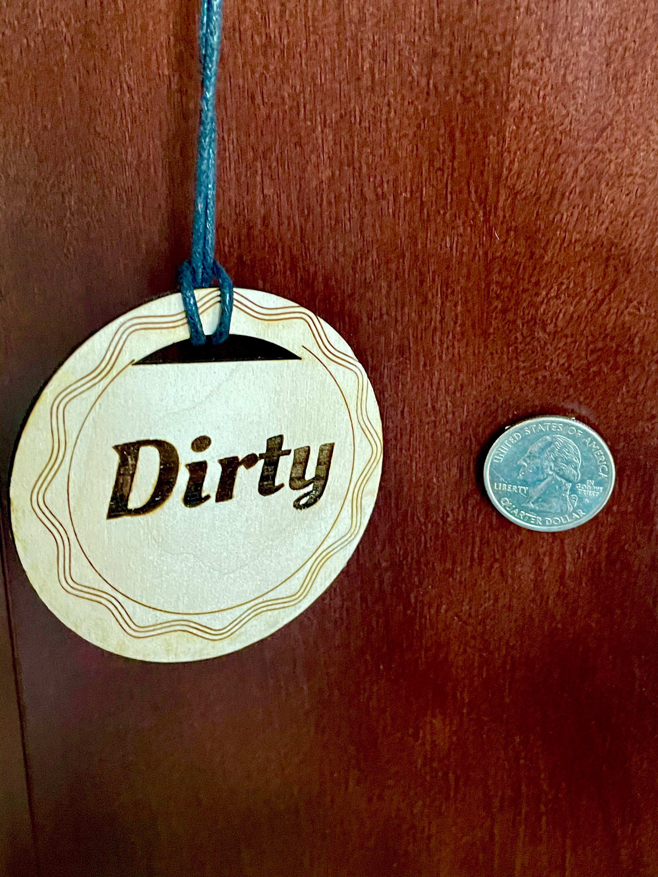 Dishwasher sign with suction cup Dishes Dirty/ Clean sign Etsy