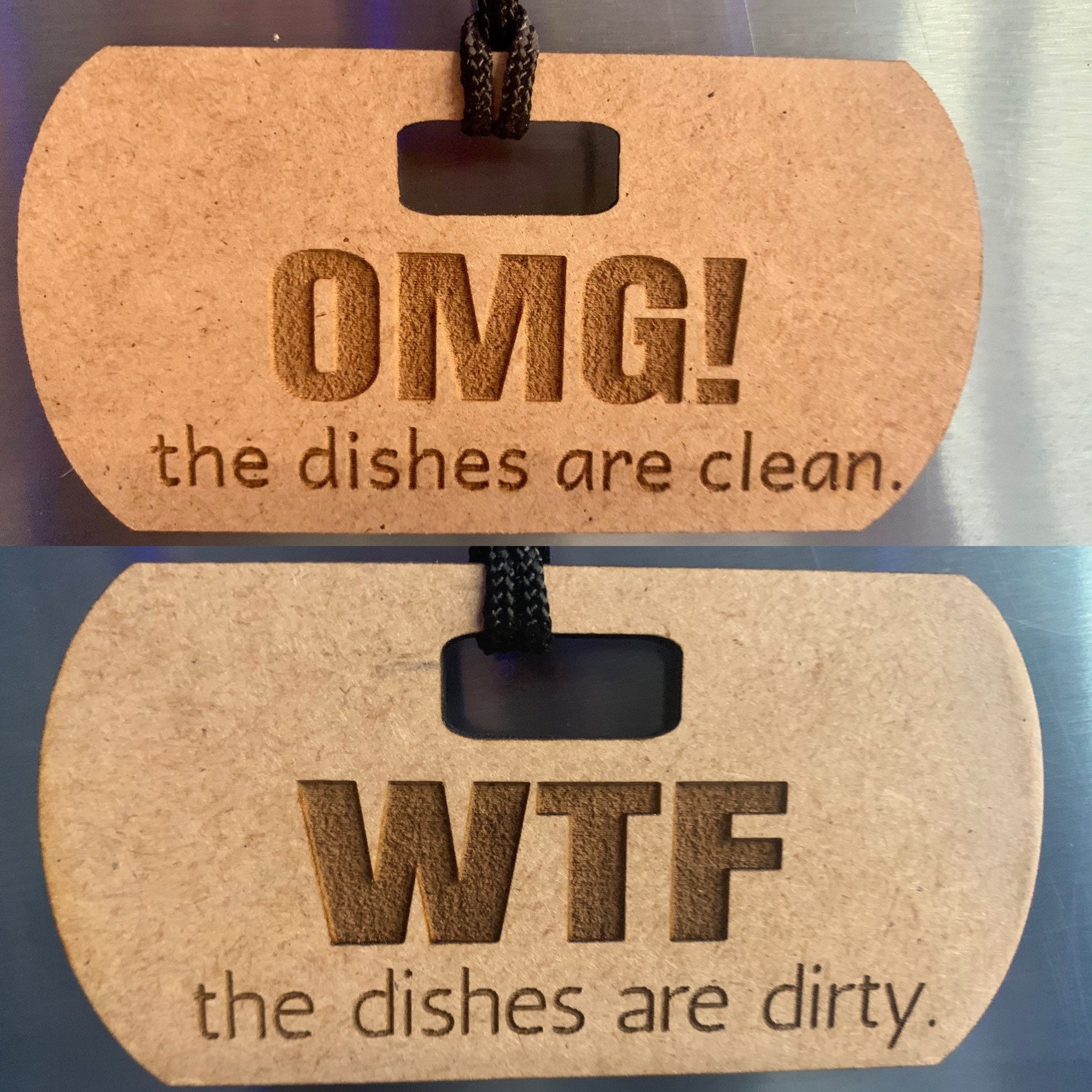 Dishwasher sign with suction cup Dishes Dirty/ Clean sign Etsy