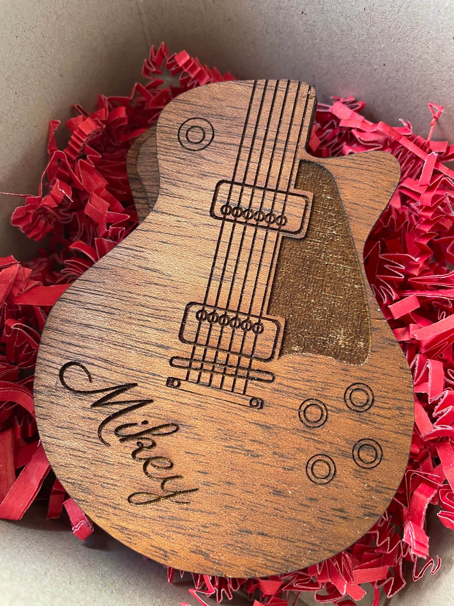 Personalized Guitar Pick Box Guitar Themed Gift Guitar Pick Etsy