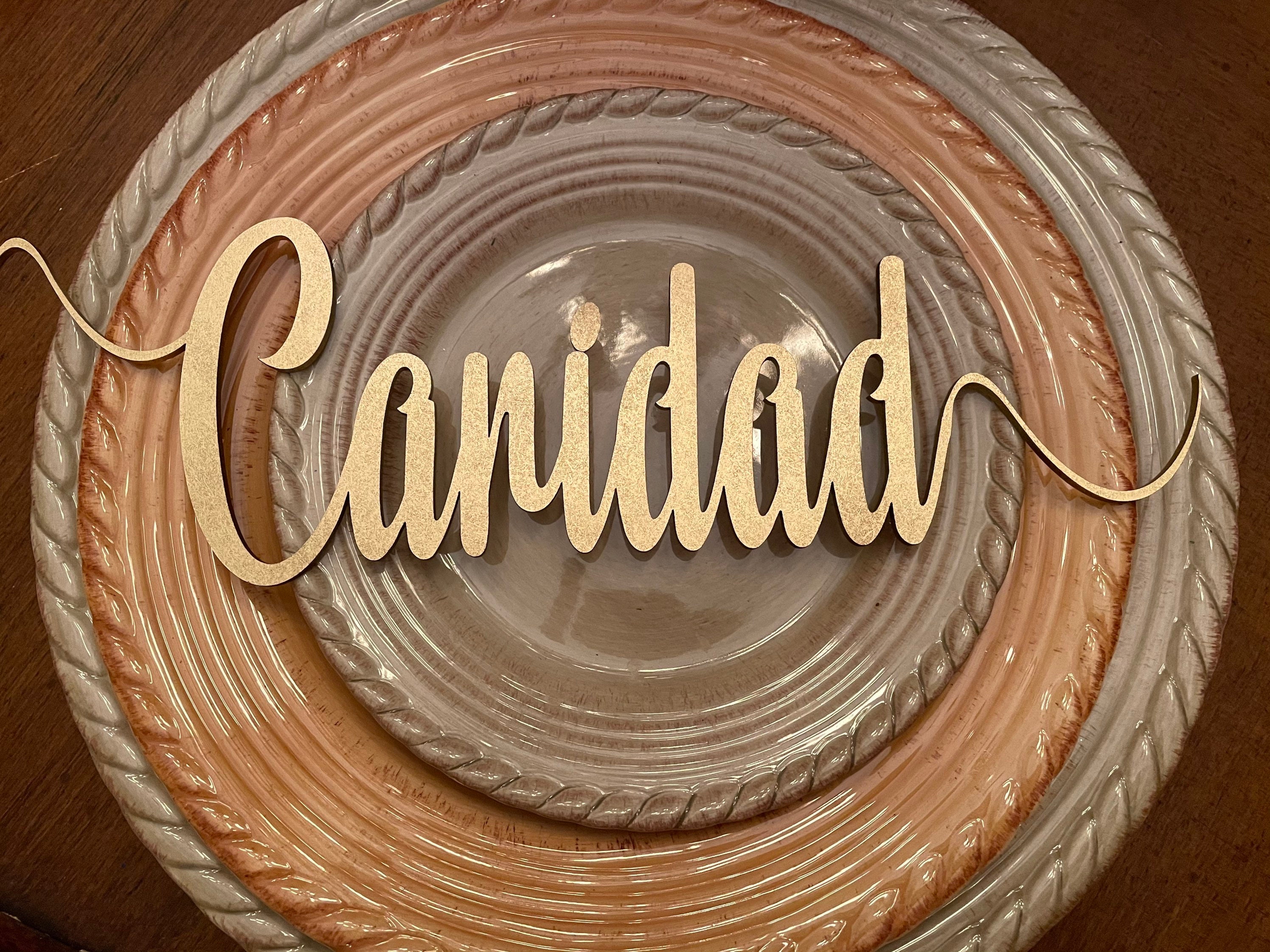 Holiday Table Setting Names Table Wood Signs Home Decor Etsy