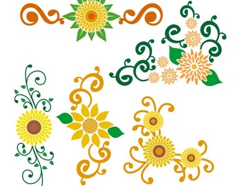 Download Sunflower svg cut file | Etsy