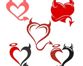 devil heart svg etsy