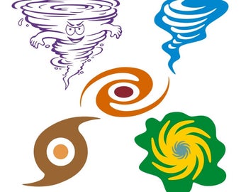 Hurricane storm tornado Cuttable Design PNG DXF SVG & eps File Silhouette Designs Cameo
