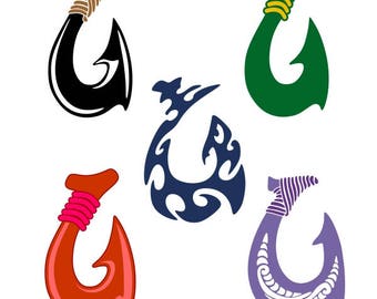 Hook Maui Hawaii Makau Fish Cuttable Design PNG DXF SVG & eps File Silhouette Designs Cameo