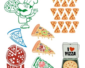 Pizza Food Cuttable Design PNG DXF SVG & eps File Silhouette Designs Cameo
