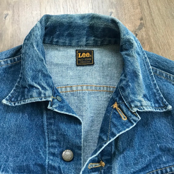 Vintage Lee Denim Jean Trucker Jacket - Gem