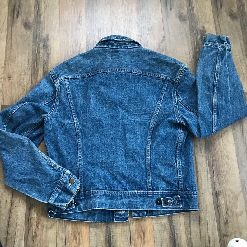 Vintage Lee Denim Jean Trucker Jacket - Etsy