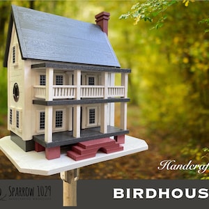 414 Beaufort SC historical Birdhouse | Unique Birdhouse Handmade | Birdhouse | Outdoor Indoor | Garden Accent | Architectural