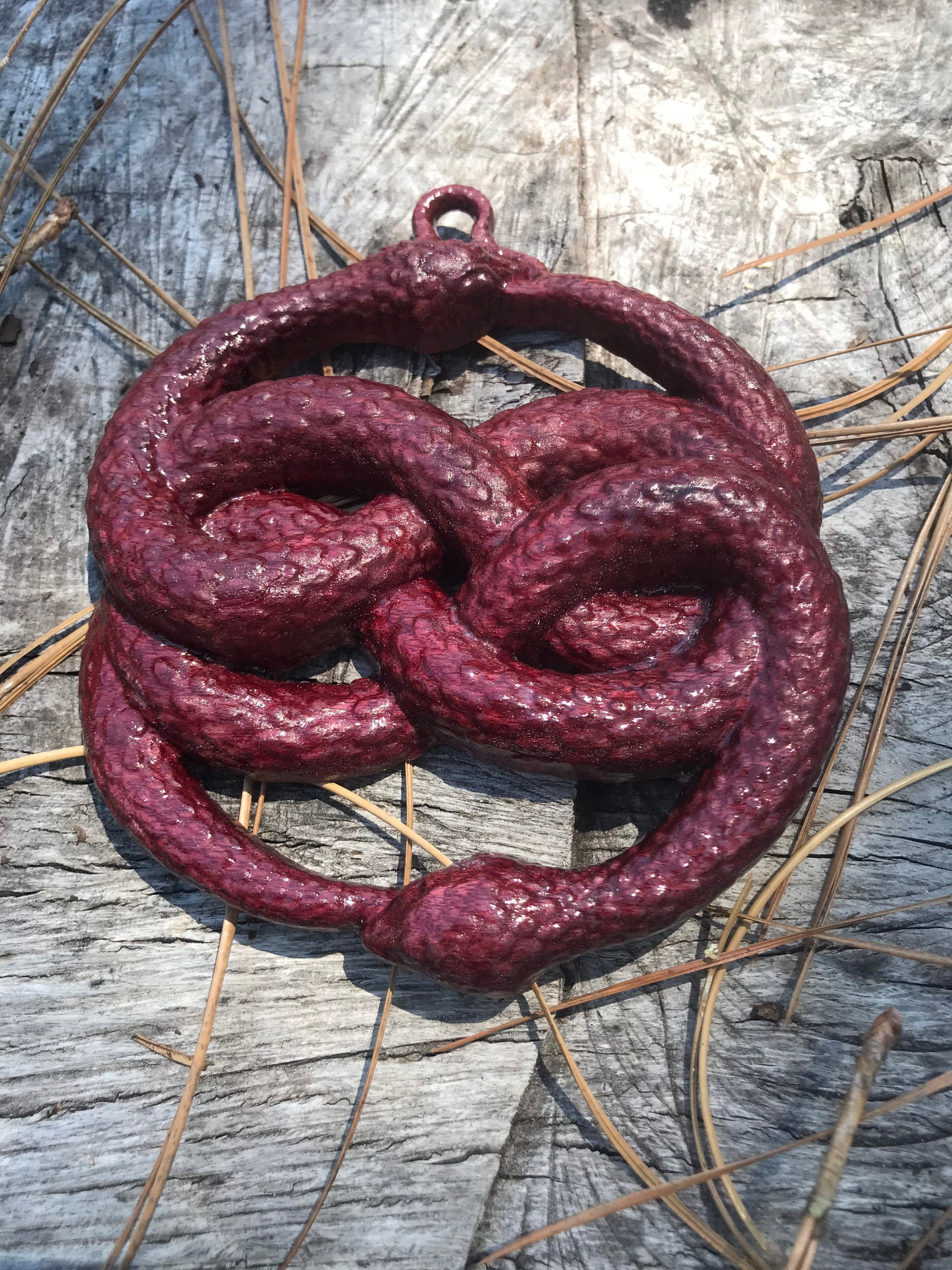 Auryninspired Purple Heart Wood Carving. precious Wood the Etsy UK