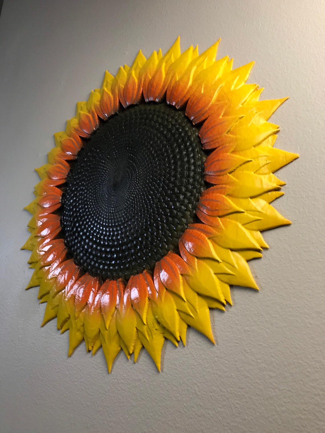 Sunflower Wood Sculpture Garden Home Decoration. Custom Etsy New Zealand