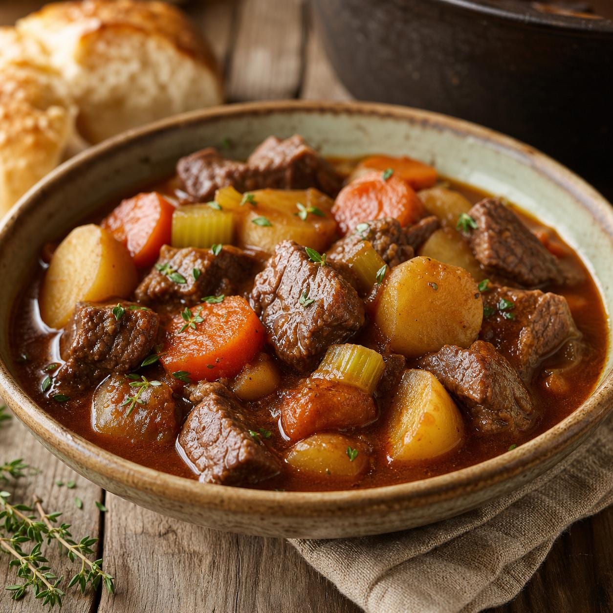 Stew Card Hearty Beef Stew Recipe Card | Printable 5x7